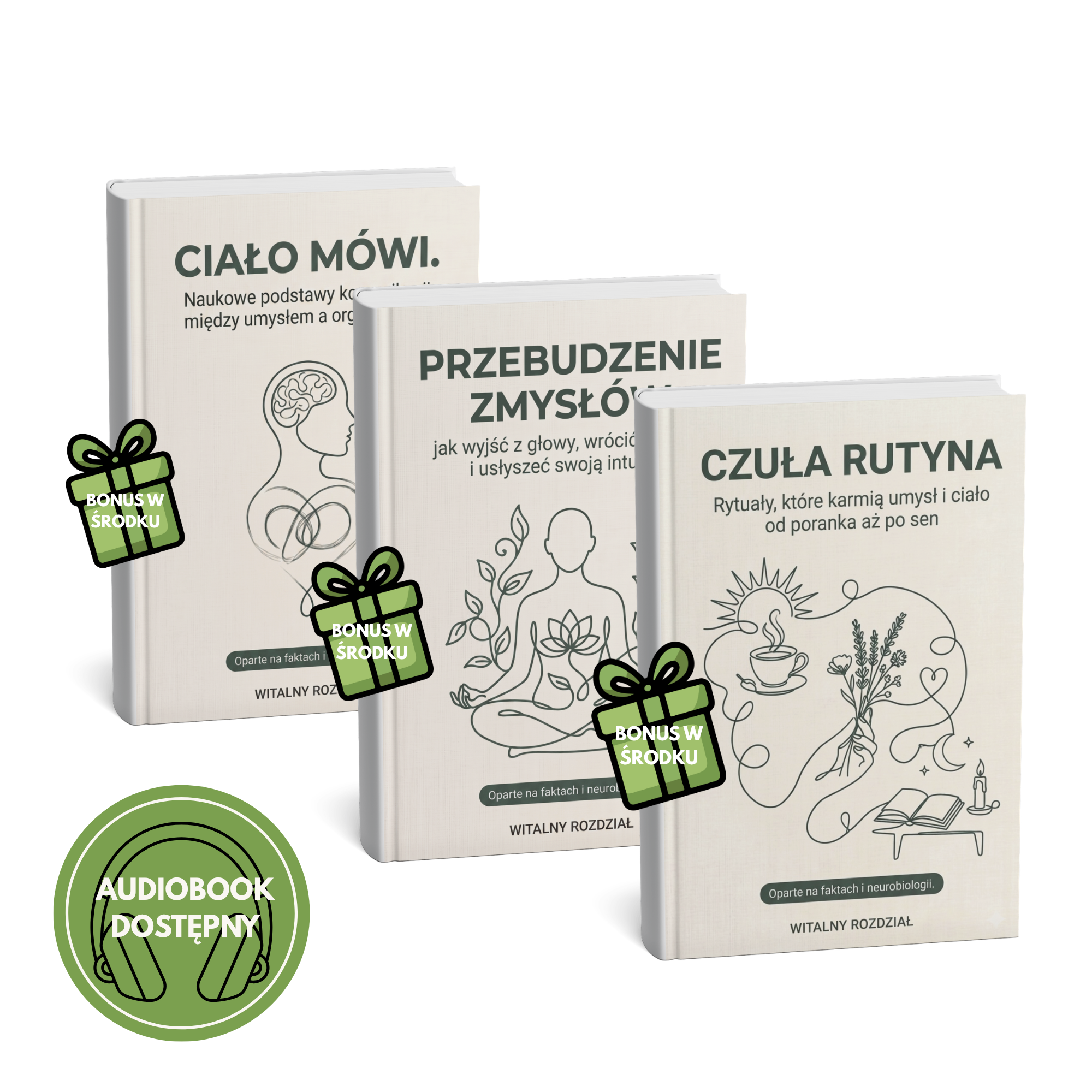 Zestaw „Powrót do Siebie”: Pakiet 3 Bestsellerów dla Ciała i Umysłu 🌿